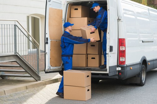 Professional movers handling a compact home removal in Selsdon